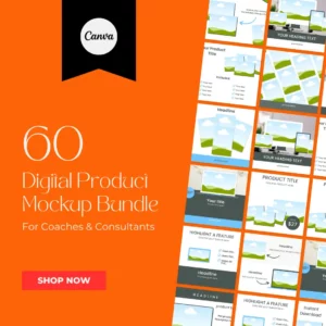60 digital product mockup bundle