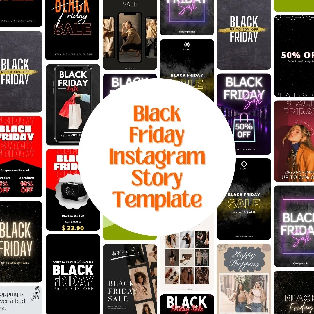 Ecommerce Black Friday Insta Story Canva Template