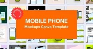 Mobile Phone Mockups Canva Templates