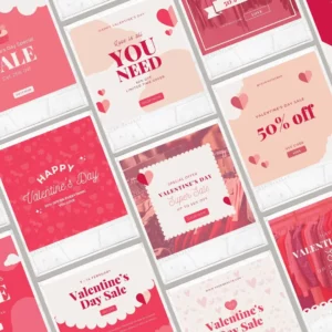 Valentine's Day Promotional Post Template