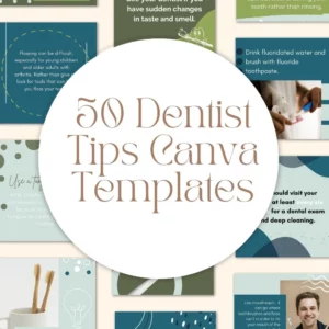 50 Dentist Tips Canva Templates